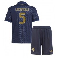 Maglie da calcio Juventus Manuel Locatelli #5 Terza Maglia Bambino 2024-25 Manica Corta (+ Pantaloni corti)